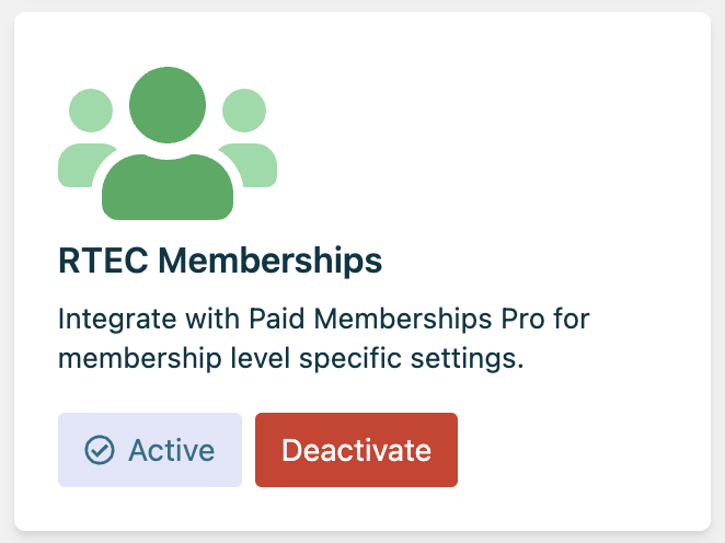 activate membership add-on